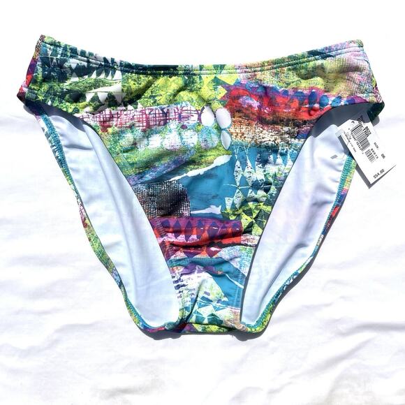 Jams World 2 Piece Bikini Swimsuit Set Womens 6 D Underwire Multicolor Print 38D - Picture 6 of 8